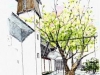「イラスト教会外観」　河野通祐